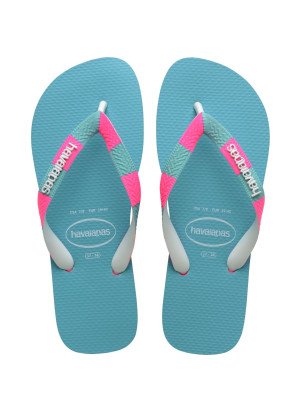 Top Verano II Beach Flip Flops Havaianas 4148986.0838 Pink/White