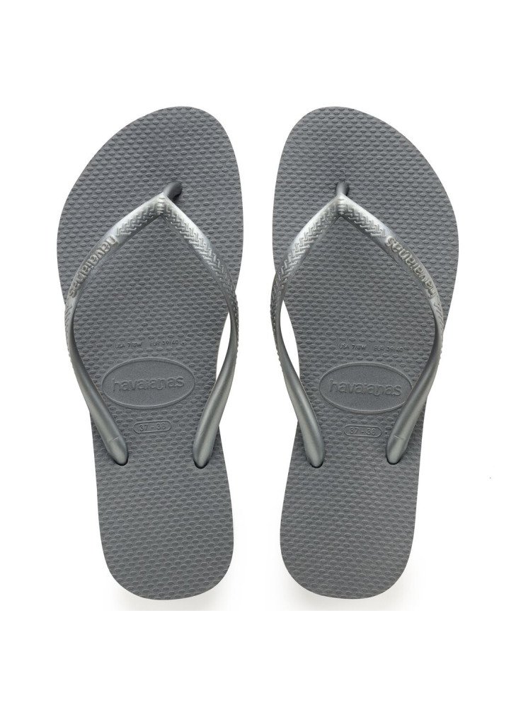 Slim Beach Flip Flops Havaianas 4000030.5178 Steel Grey Slim Beach Flip Flops Havaianas 4000030.5178 Steel Grey