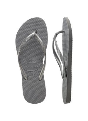 Slim Beach Flip Flops Havaianas 4000030.5178 Steel Grey