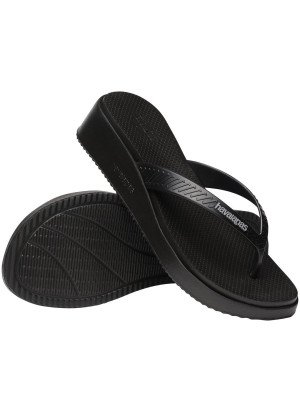 High Platform  Beach Flip Flops Havaianas 4149329.0090 Black