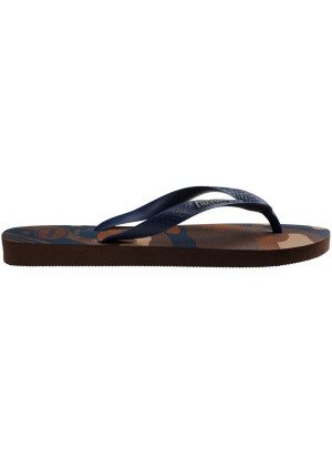 Top Camu Beach Flip Flops Havaianas 4141398.0727 Dark Brown