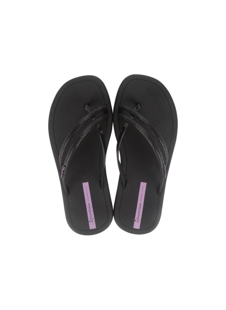 Chinelo De Praia Meu Sol Rasteira Ipanema 27133.AV906 Black/Lilac