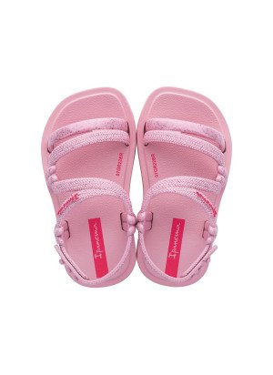 Sandália De Praia Solar Mais Baby Ipanema 26988.AL667 Light Pink/Glitter Pink