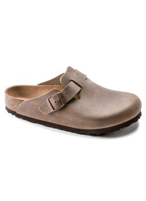 Boston Oiled Leather Sandal Birkenstock 960813 Tobacco Brown