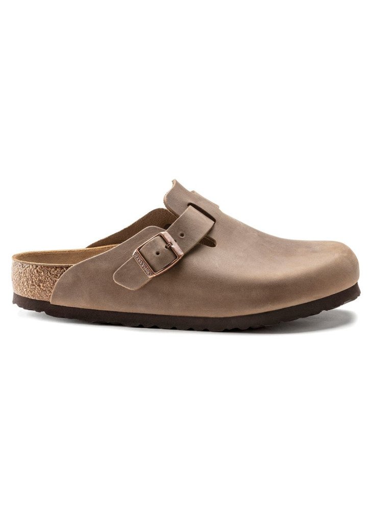 Boston Oiled Leather Sandal Birkenstock 960813 Tobacco Brown Boston Oiled Leather Sandal Birkenstock 960813 Tobacco Brown
