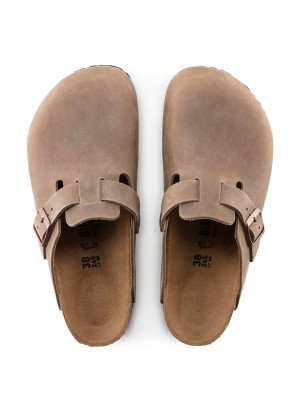 Boston Oiled Leather Sandal Birkenstock 960813 Tobacco Brown