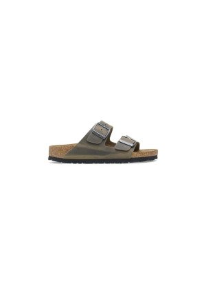 Sandália Arizona Oiled Leather Birkenstock 1027039 Faded Khaki