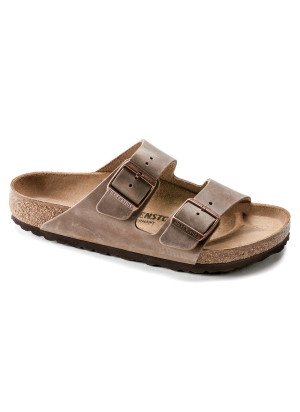Sandália Arizona Oiled Leather Birkenstock 0352201 Tobacco Brown