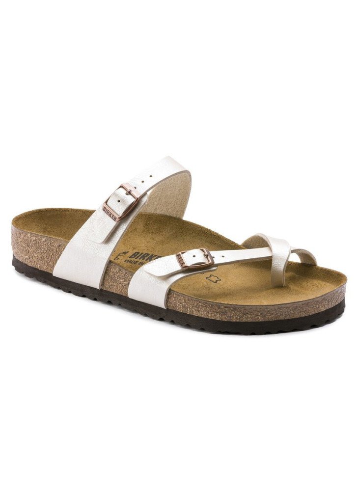 Mayari Birko-Flor Sandal Birkenstock 0071661 White Pearl Graceful Mayari Birko-Flor Sandal Birkenstock 0071661 White Pearl Graceful