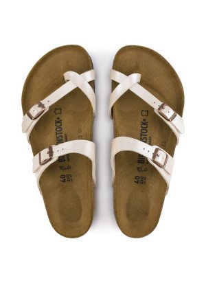 Mayari Birko-Flor Sandal Birkenstock 0071661 White Pearl Graceful