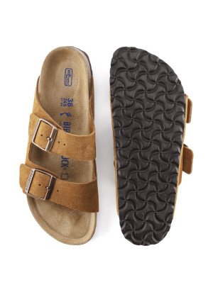 Sandália Arizona Soft Footbed Couro de Camurça 1009527 Mink