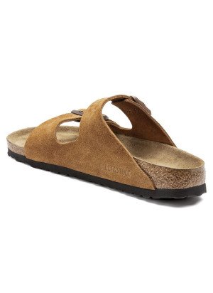 Sandália Arizona Soft Footbed Couro de Camurça 1009527 Mink