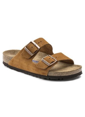 Sandália Arizona Soft Footbed Couro de Camurça 1009527 Mink