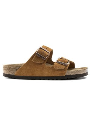 Sandália Arizona Soft Footbed Couro de Camurça 1009527 Mink