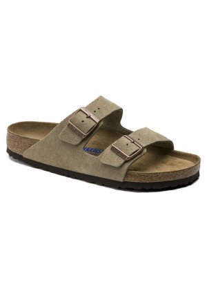 Arizona Soft Footbed Leather Suede Sandal 0951301 Taupe