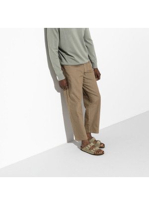 Sandália Arizona Soft Footbed Couro de Camurça 0951301 Taupe