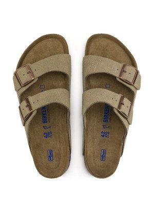 Arizona Soft Footbed Leather Suede Sandal 0951301 Taupe
