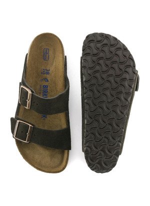 Sandália Arizona Soft Footbed Couro de Camurça 0951311 Moca
