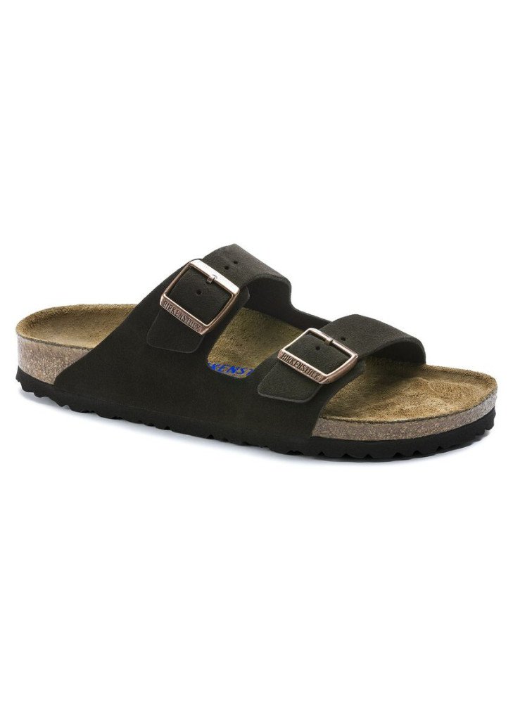 Sandália Arizona Soft Footbed Couro de Camurça 0951311 Moca