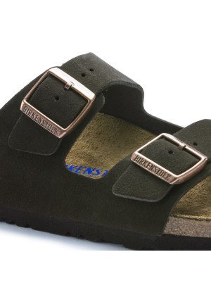 Sandália Arizona Soft Footbed Couro de Camurça 0951311 Moca