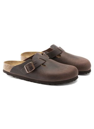 Boston Oiled Leather Sandal Birkenstock 0860131 Habana
