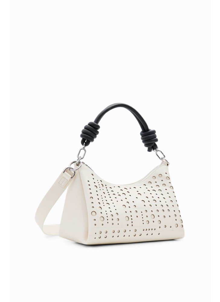 Bolsa com Relevos Desigual 24WAXPAB-1008 Branco Bolsa com Relevos Desigual 24WAXPAB-1008 Branco