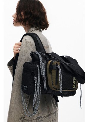 Voyager Bowling XL Multiposition Desigual Bag 24WAXY24-2000 Black