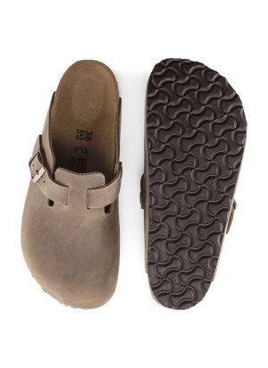 Boston Oiled Leather Sandal Birkenstock 0960811 Tabacco Brown