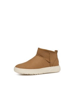 J Theleven Girl Boot Geox J46HUC 000AU C6627 Whisky