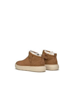 J Theleven Girl Boot Geox J46HUC 000AU C6627 Whisky