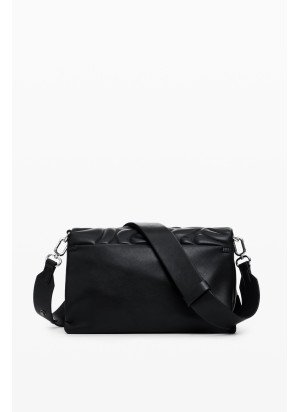 Bolsa tiracolo flores Desigual 24WAXP10-2000 Negro
