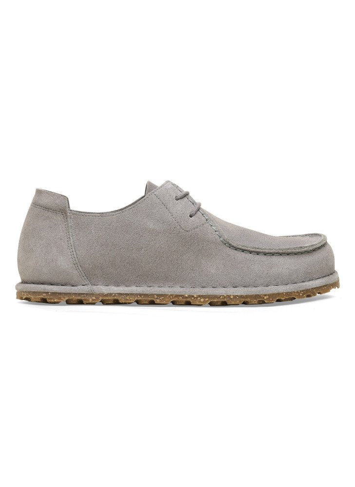 Utti Lace Shoes Birkenstock Suede Leather 1027311 Whale Gray Utti Lace Shoes Birkenstock Suede Leather 1027311 Whale Gray