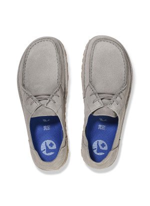 Sapato Utti Lace Couro de camurça Birkenstock 1027311 Whale Gray