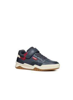 Sapato J Perth Boy Geox J367RE 0MEFU C4244 Navy/Dk Red