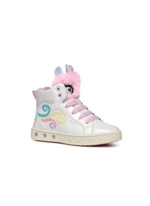 Bota J Skylin Girl Geox J468WA 0NFBH C0653 White/Multicolor
