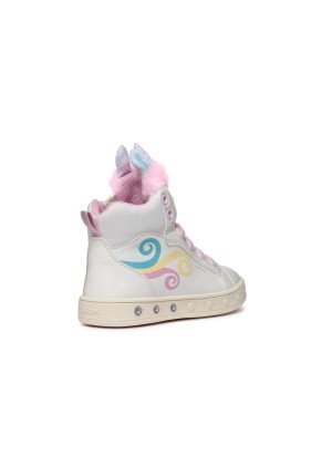 J Skylin Girl Boot Geox J468WA 0NFBH C0653 White/Multicolor