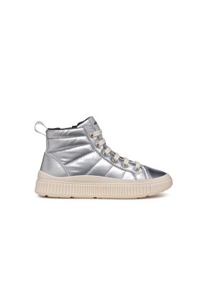 J Laquinny Girl Boot Geox J46M3C 0LVNF C1007 Silver