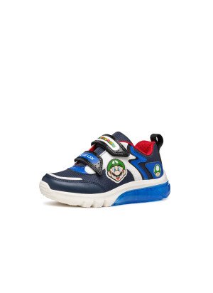 J Ciberdron Boy Sneaker Geox J46LBI 054FU C4226 Navy/Royal