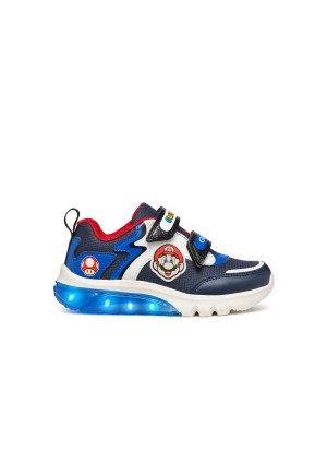 J Ciberdron Boy Sneaker Geox J46LBI 054FU C4226 Navy/Royal