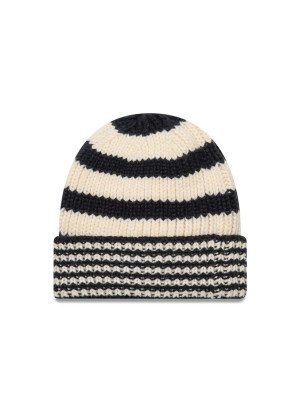 Gorro de malha com punho New Era Stripe New Era 60565460 NVYLTC Navy