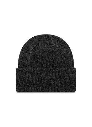 New York Yankees Womens MLB Black Wide Cuff Knit Beanie Hat New Era 60565262 BLKWHI Black