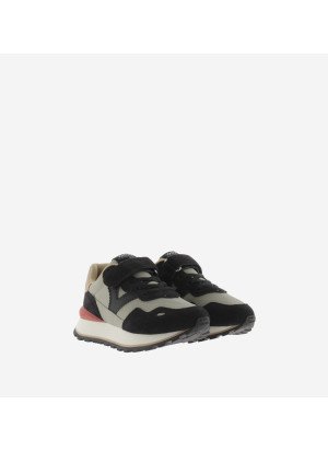 Viento Kids Nylon & Serraje Multicolor Sneakers Victoria 1157104-NEGRO Black