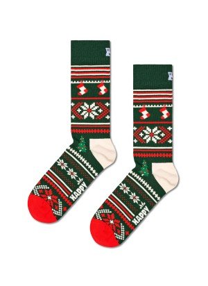 1-Pack Snowflake Sock Gift Set HappySocks P001733 Green