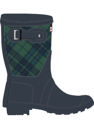 Galocha Original Tall Tartan Printed Hunter FRW0001242 013 Azul