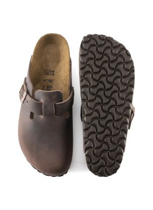 Boston Oiled Leather Sandal Birkenstock 0860133 Habana