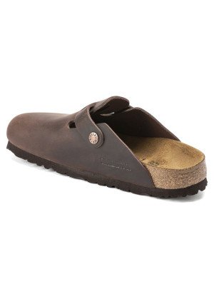Boston Oiled Leather Sandal Birkenstock 0860133 Habana