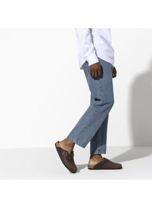 Boston Oiled Leather Sandal Birkenstock 0860133 Habana