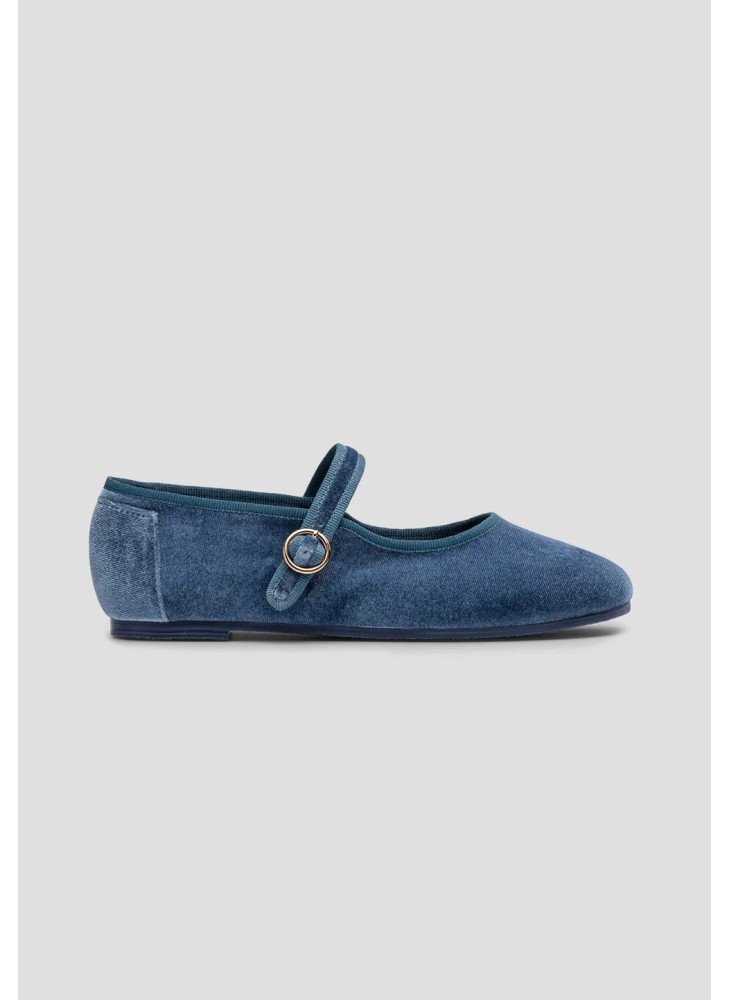 Mary Jane Velvet Shoes PAEZ 2432501S5801-200 Cloudy Mary Jane Velvet Shoes PAEZ 2432501S5801-200 Cloudy