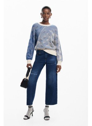 Jers_Ottawa Shirt Desigual 24WWJF10-5036 Blue