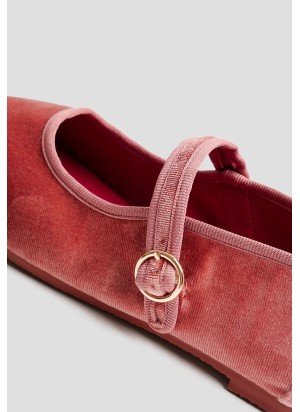 Mary Jane Velvet Shoes PAEZ 2432501S5801-508 Blossom Pink